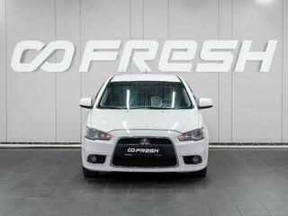 2012 Mitsubishi Lancer X Рестайлинг, белый, 899000 рублей, вид 3