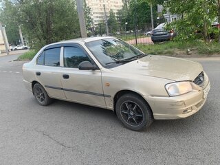 2004 Hyundai Accent ТагАЗ II, бежевый, 155000 рублей, вид 3