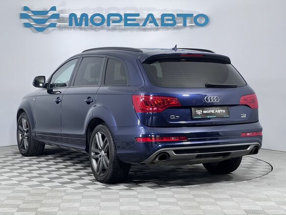 2012 Audi Q7 I (4L) Рестайлинг, синий, 1750000 рублей - вид 6
