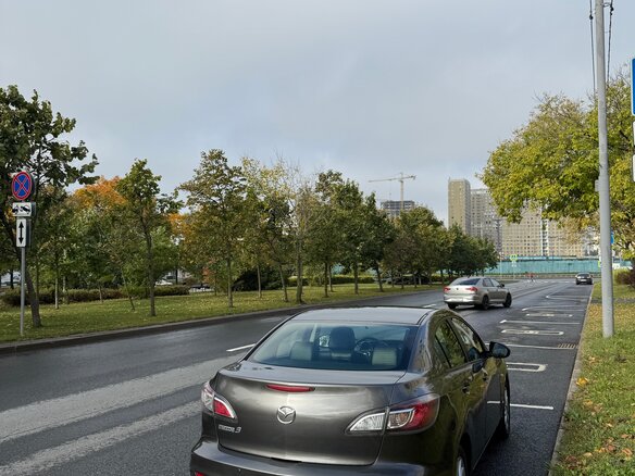 2012 Mazda 3 II (BL) Рестайлинг, серый, 670000 рублей - вид 3