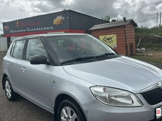 2013 Skoda Fabia II Рестайлинг, серебристый, 590000 рублей, вид 2
