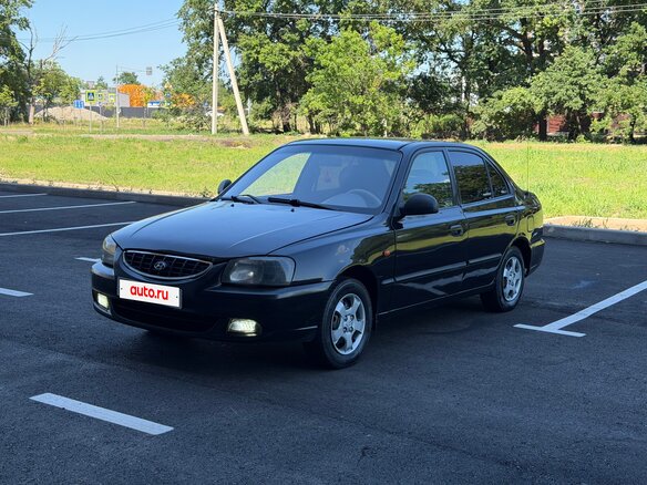 2008 Hyundai Accent ТагАЗ II, чёрный, 249000 рублей - вид 1