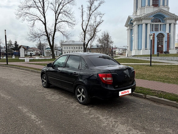2014 Lada (ВАЗ) Granta I, чёрный, 420000 рублей - вид 6