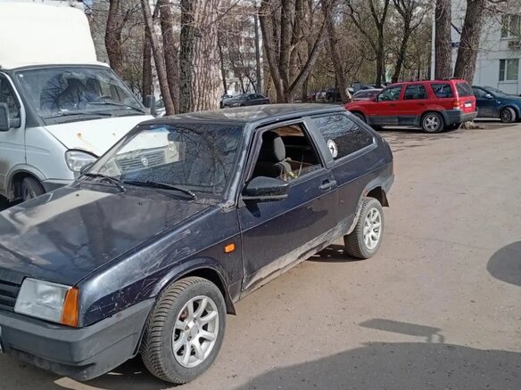 1989 Lada (ВАЗ) 2108, синий, 115000 рублей - вид 11