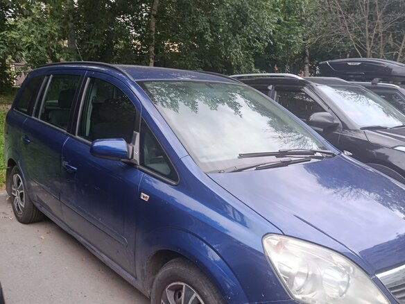 2008 Opel Zafira B Рестайлинг, синий, 500000 рублей - вид 3