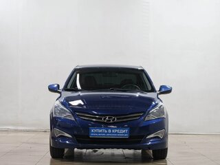 2016 Hyundai Solaris I Рестайлинг, синий, 699000 рублей, вид 2