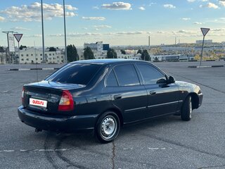 2008 Hyundai Accent ТагАЗ II, чёрный, 329000 рублей, вид 4