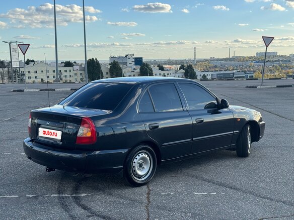 2008 Hyundai Accent ТагАЗ II, чёрный, 305000 рублей - вид 3