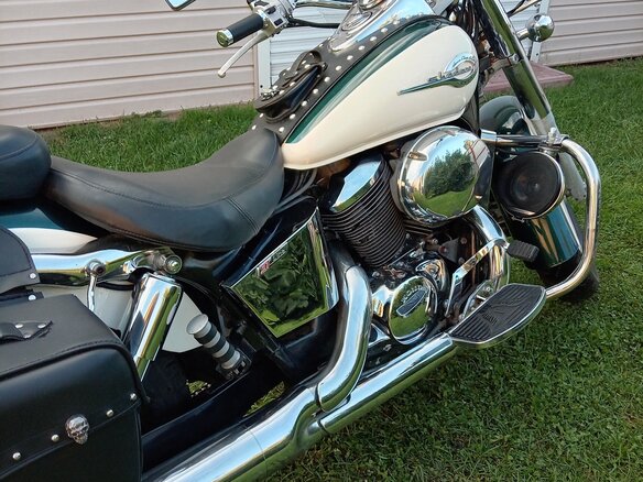 1997 Honda Shadow 400, зелёный, 385000 рублей - вид 9