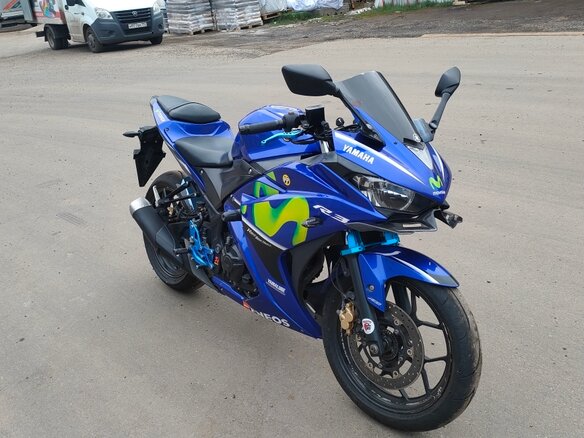 2017 Yamaha YZF-R3, синий, 499000 рублей - вид 1