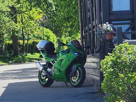 2001 Kawasaki ZX-6R Ninja, зелёный, 320000 рублей, вид 3