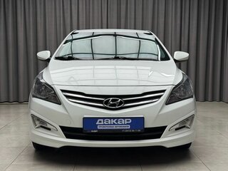 2016 Hyundai Solaris I Рестайлинг, белый, 1339000 рублей, вид 2