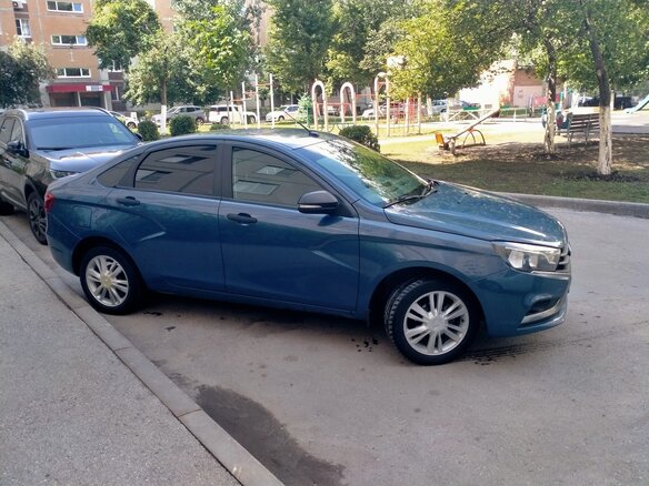 2019 Lada (ВАЗ) Vesta I, синий, 775000 рублей - вид 6
