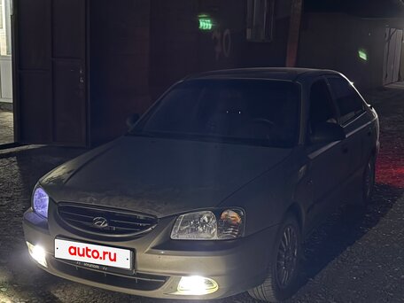 2007 Hyundai Accent ТагАЗ II, бежевый, 330000 рублей, вид 2