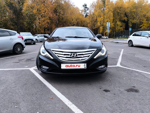 2012 Hyundai Sonata VI (YF), чёрный, 1210000 рублей - вид 1