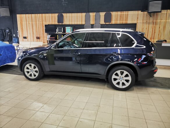 2009 BMW X5 30d II (E70), синий, 1610000 рублей - вид 26