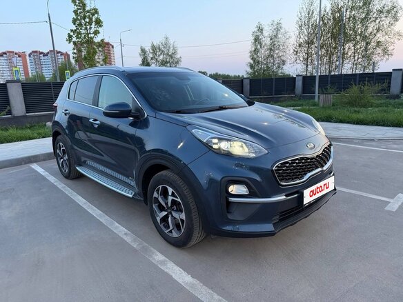 2021 Kia Sportage IV Рестайлинг, синий, 2490000 рублей - вид 36