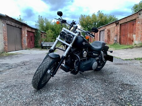 2013 Harley-Davidson Fat Bob, чёрный, 1100000 рублей, вид 1