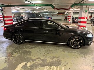2019 Audi A8 Long 55 TFSI IV (D5), чёрный, 5000000 рублей, вид 3