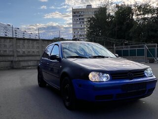 2001 Volkswagen Golf IV, синий, 230000 рублей, вид 4