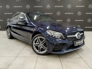 2020 Mercedes-Benz C-Класс 200 IV (W205) Рестайлинг, синий, 3250000 рублей, вид 2