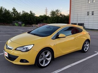 2012 Opel Astra GTC J Рестайлинг, жёлтый, 899999 рублей, вид 3