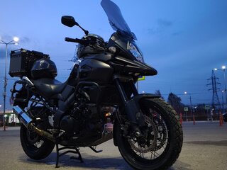 2017 Suzuki V-Strom 1000, чёрный, 600000 рублей, вид 1