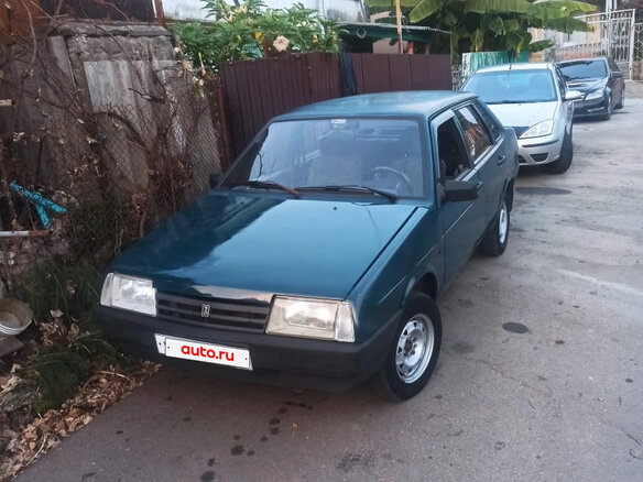 1999 Lada (ВАЗ) 21099, зелёный, 141000 рублей - вид 1