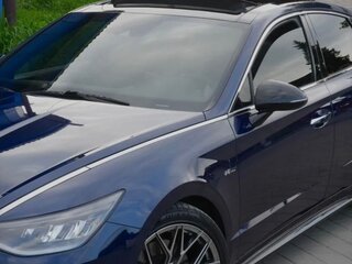 2021 Hyundai Sonata N-Line VIII (DN8), синий, 2500000 рублей, вид 4