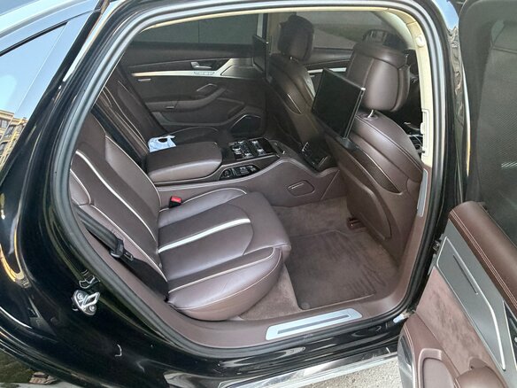 2014 Audi A8 Long III (D4) Рестайлинг, чёрный - вид 16
