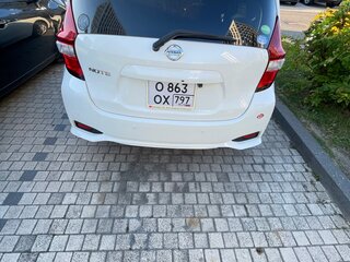2019 Nissan Note II Рестайлинг, белый, 1150000 рублей, вид 5