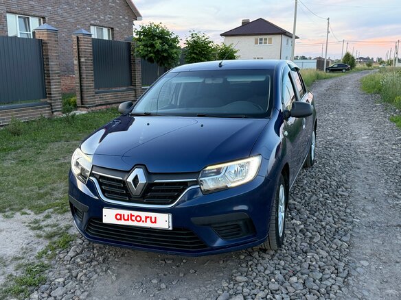 2019 Renault Logan II Рестайлинг, синий, 1030000 рублей - вид 1