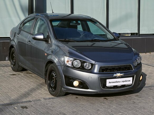 2014 Chevrolet Aveo II, серый, 584000 рублей - вид 6
