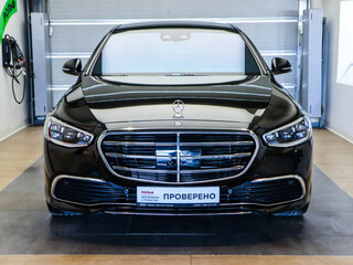 2020 Mercedes-Benz S-Класс 450 Long 4MATIC VII (W223), чёрный, 9500000 рублей, вид 2