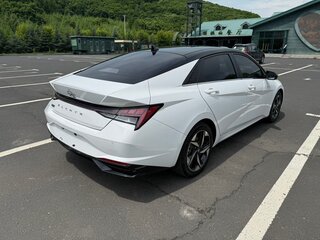 2021 Hyundai Elantra VII (CN7), белый, 1650000 рублей, вид 4