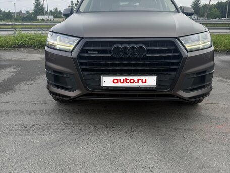 2016 Audi Q7 II (4M), коричневый, 3500000 рублей, вид 4