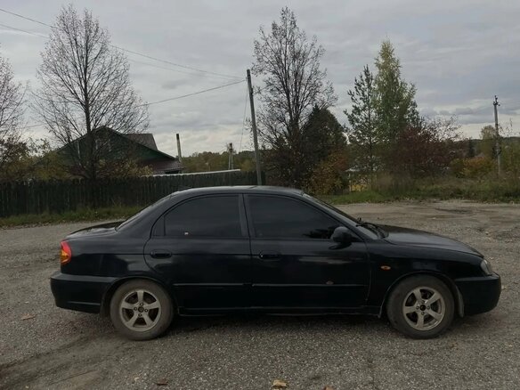 2009 Kia Spectra I Рестайлинг 2, чёрный, 199000 рублей - вид 2