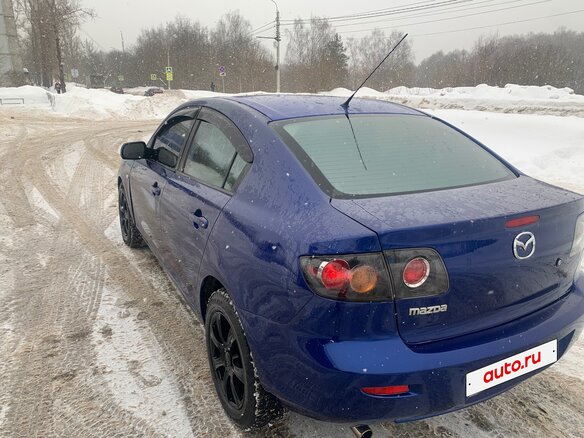 2006 Mazda 3 I (BK) Рестайлинг, синий, 480000 рублей - вид 3