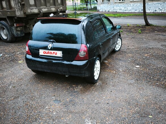 2002 Renault Clio II Рестайлинг, чёрный, 180000 рублей - вид 7