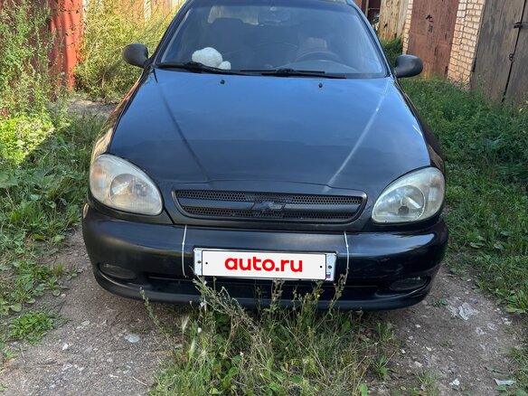 2007 Chevrolet Lanos I, чёрный, 100000 рублей