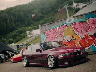 1993 BMW 3 серии 318i III (E36), розовый, 1200000 рублей, вид 1