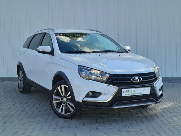2019 Lada (ВАЗ) Vesta SW Cross I, белый, 1099000 рублей - вид 1