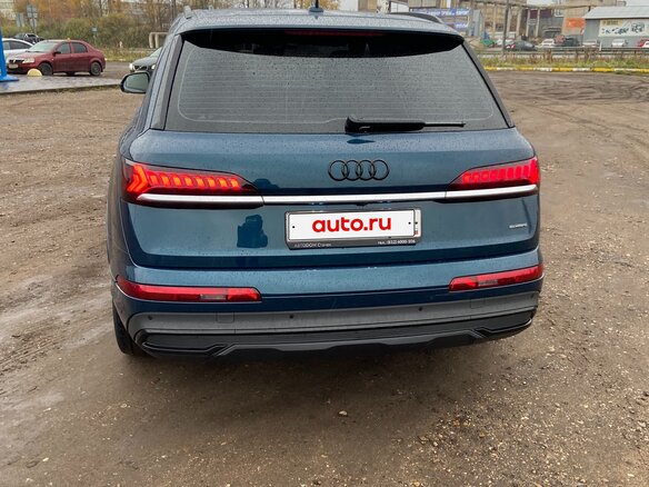 2021 Audi Q7 45 TDI II (4M) Рестайлинг, синий, 6600000 рублей - вид 8
