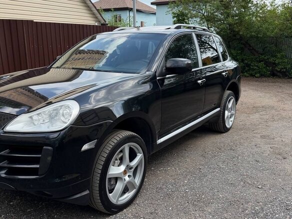 2008 Porsche Cayenne I Рестайлинг (957), чёрный - вид 4