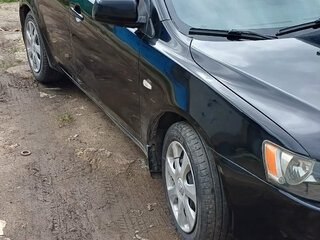 2013 Mitsubishi Lancer X Рестайлинг, чёрный, 560000 рублей, вид 3