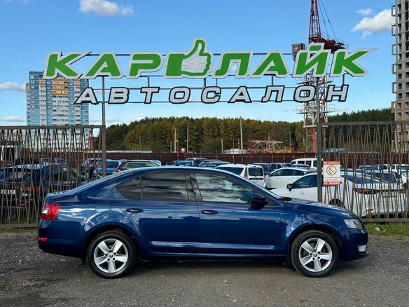 2015 Skoda Octavia III (A7), синий, 1299000 рублей - вид 4