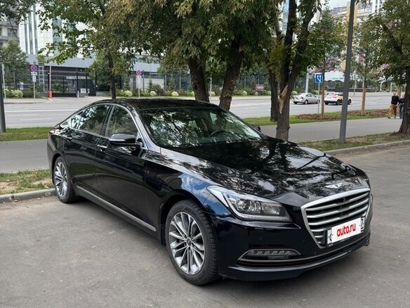2014 Hyundai Genesis II, чёрный - вид 3