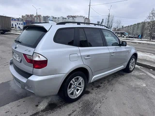 2007 BMW X3 25i I (E83) Рестайлинг, серебристый, 590000 рублей, вид 4