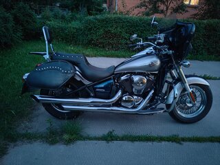 2006 Kawasaki VN900 Vulcan, серебристый, 600000 рублей, вид 2