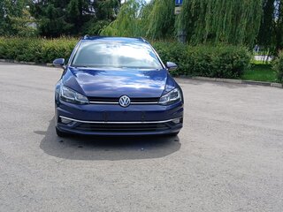 2018 Volkswagen Golf VII Рестайлинг, синий, 1495000 рублей, вид 2